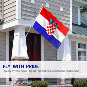 Anley Fly Breeze Croatia flag canvas header detail for durability.