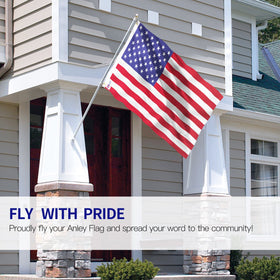 Anley Fly Breeze double-stitched edge demonstrates quality craftsmanship and durability.