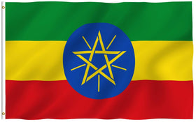 Anley Fly Breeze Ethiopia flag detailed print for outdoor displays.