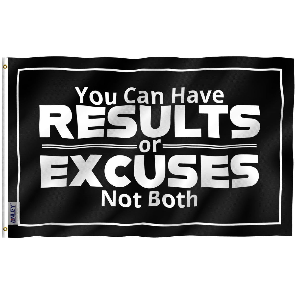 Anley Fly Breeze 3x5 flag in a dorm room adds bold color for motivation.