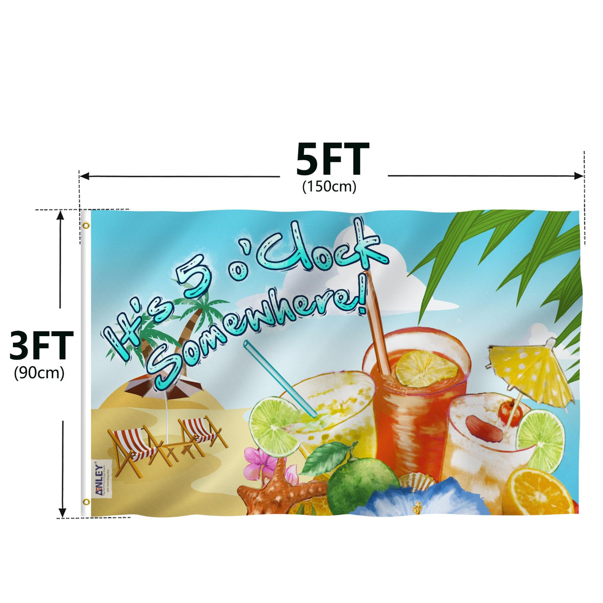 Anley Fly Breeze flag packaging includes one 3x5 flag.