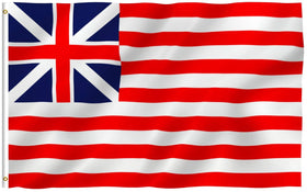 Anley Fly Breeze Grand Union Flag 3x5 ft outdoors display with bold colors.