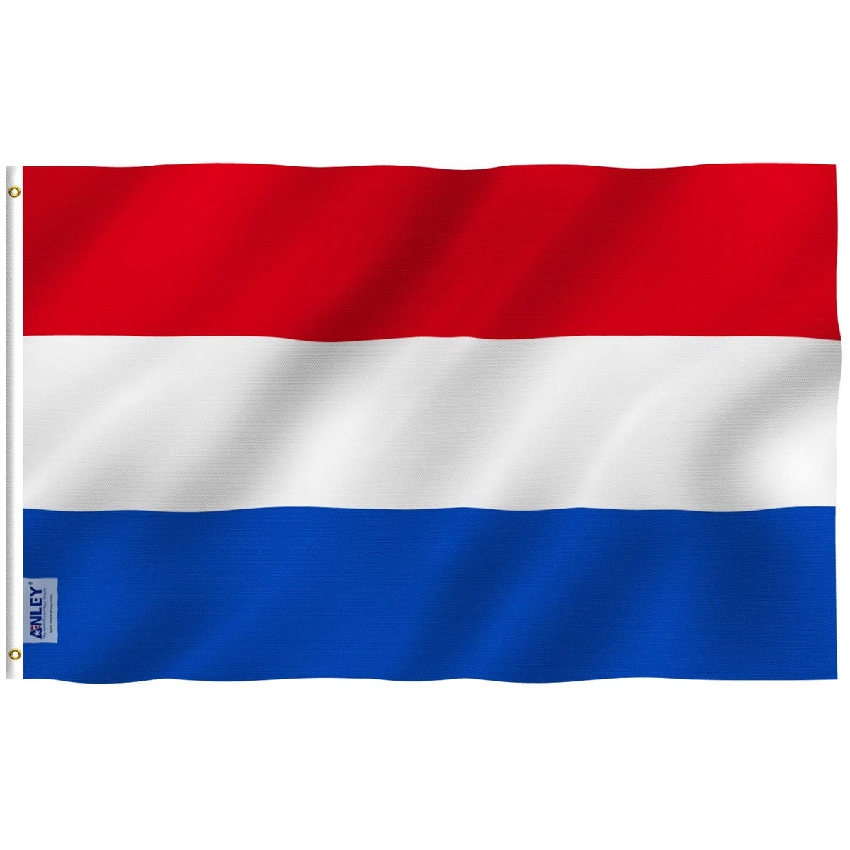 Anley Fly Breeze Holland flag, front view, bold colors for eye-catching outdoor display.