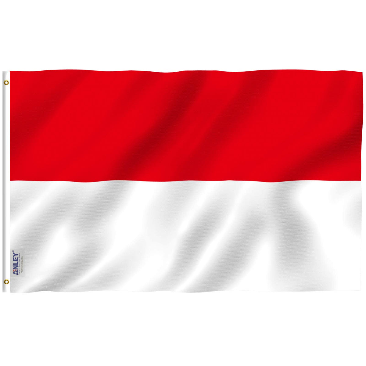 ANLEY Fly Breeze Indonesia flag 3x5 front view shows vivid color