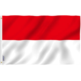 ANLEY Fly Breeze Indonesia flag 3x5 front view shows vivid color