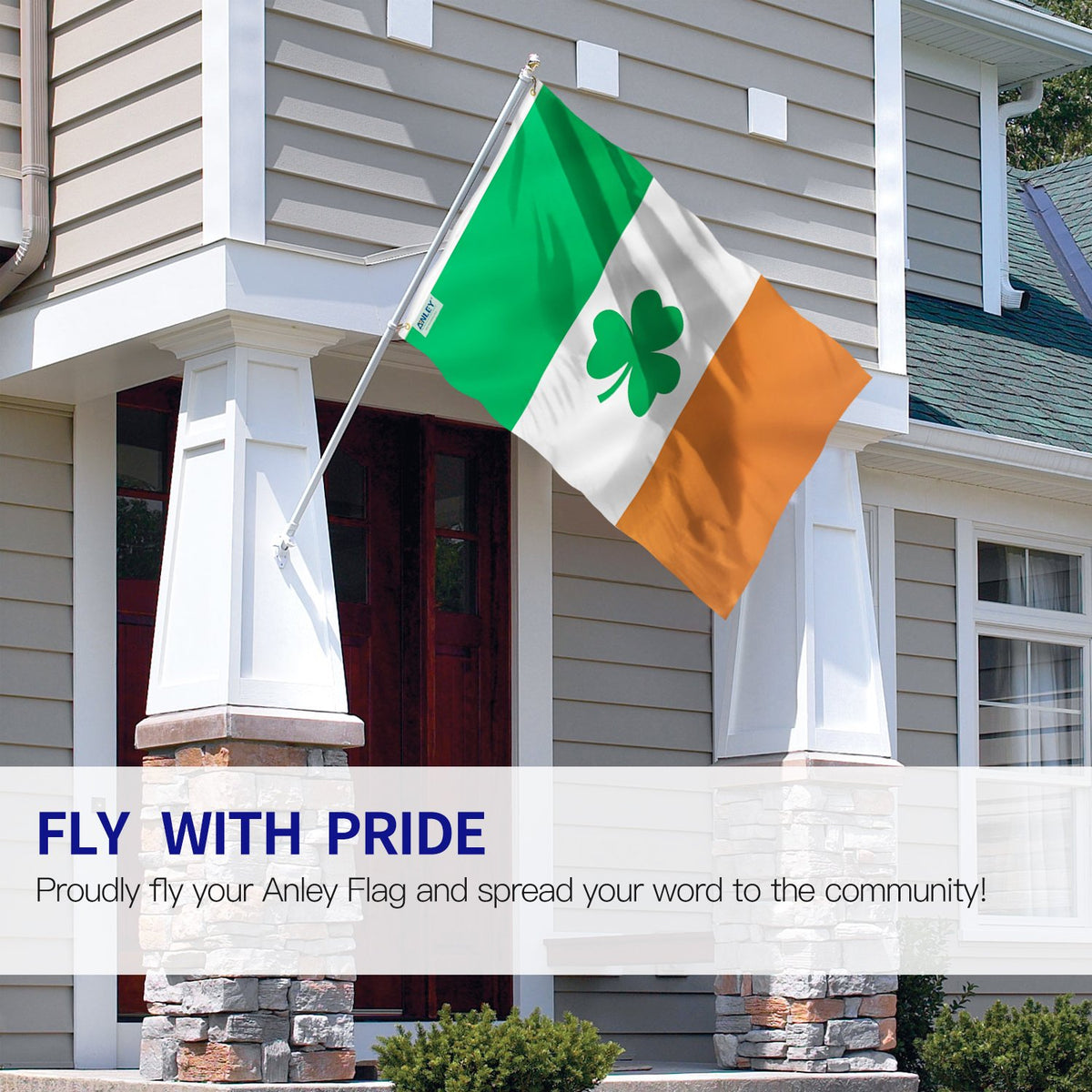 ANLEY flag canvas header showcases sturdy construction for outdoor use