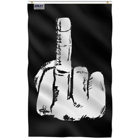 Anley Fly Breeze middle finger flag 3x5 ft outdoor display with fade-proof color