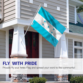 Anley Honduras flag close-up showing fade-proof bright colors
