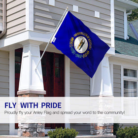 Anley Kentucky state flag fade-proof color remains sharp outdoors