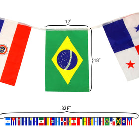 Anley Argentina crest flag banner enhances formal events.