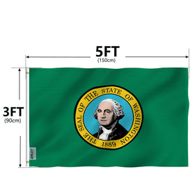 Anley 3x5 flag ready for porch or yard display in calm breezes.