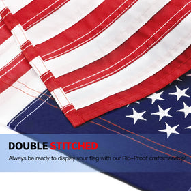 Anley patriotic flag at 18x12.5 inches for porch decor