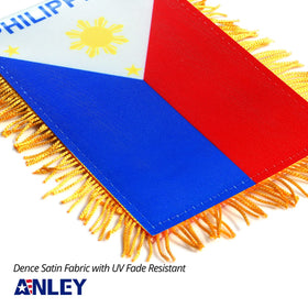 Compact 4x6 inch flag fits most vehicles for subtle decor.