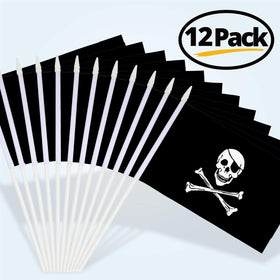 Anley Pirate Mini Flag polyester flags for long-lasting vibrancy.