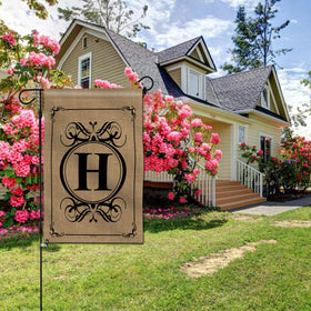Close-up of Anley premium fabric texture on the garden flag for durable yard decor.