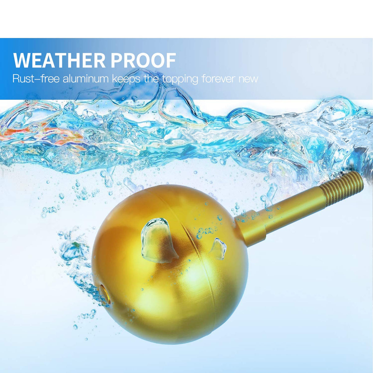Anley weatherproof topper keeps outdoor displays intact year-round