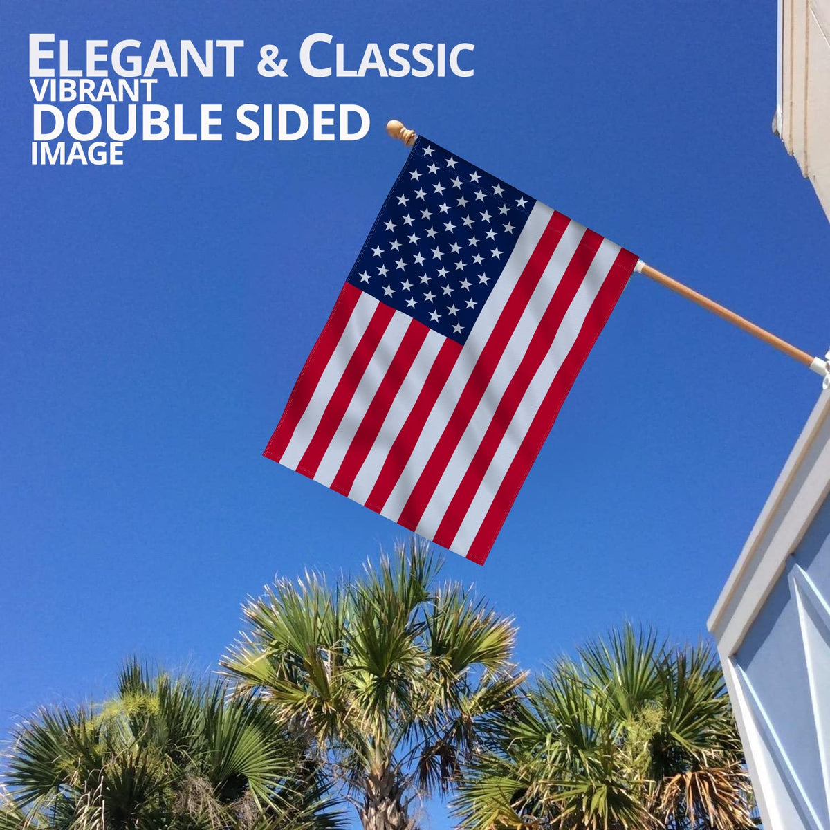 Anley Rip-Proof Flag 28x40 wrinkle-free texture supports a smooth, ready-to-fly appearance.
