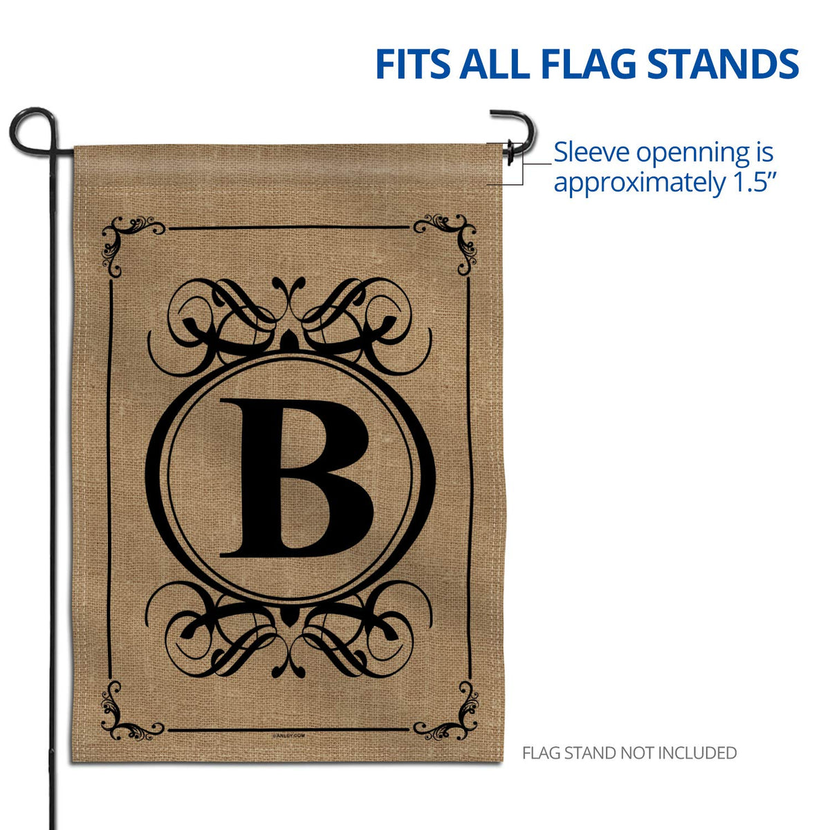 Anley silky-fabric garden flag offers a premium, smooth texture.