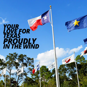 Anley Texas flag 3x5 with vibrant dye for vivid outdoor colors.