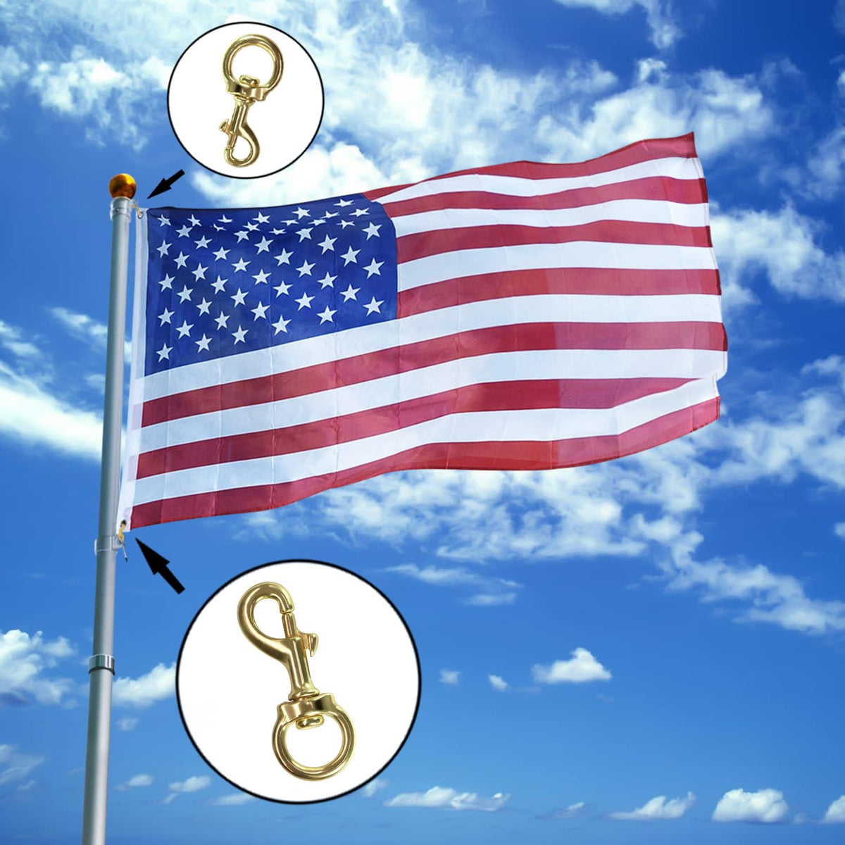Anley two-hook-per-pack for versatile mounting options