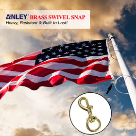 Anley weather-resistant brass clip built for harsh outdoor conditions