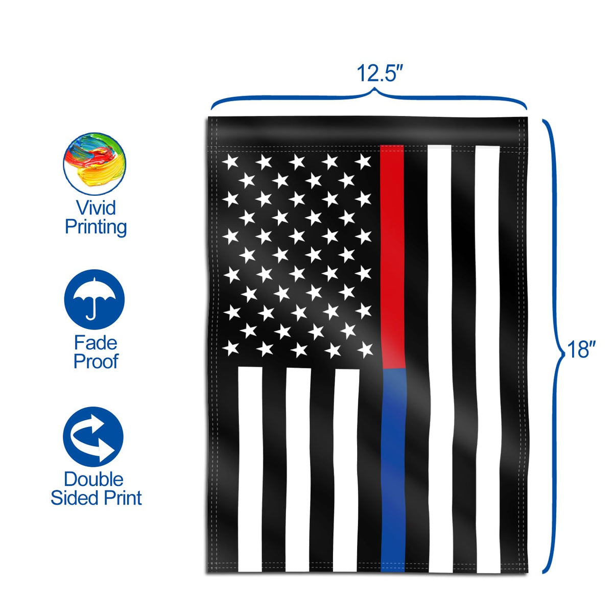 Anley weather-resistant outdoor flag enduring rain and sun while keeping color vibrant.