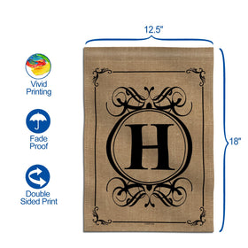 Anley weatherproof garden flag displayed in sunlight to show outdoor resilience.