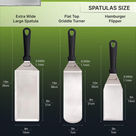 Anmarko dishwasher-safe spatula set for easy cleanup after grilling.