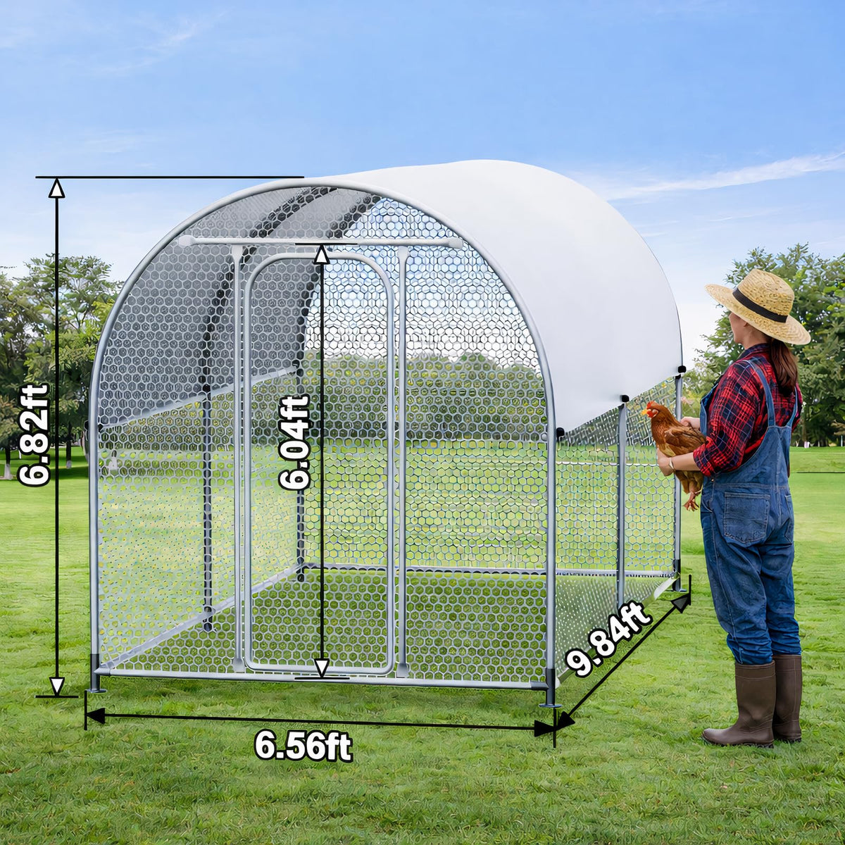 AnMetora UV dome cover shields birds from sun and rain to keep the interior dry.