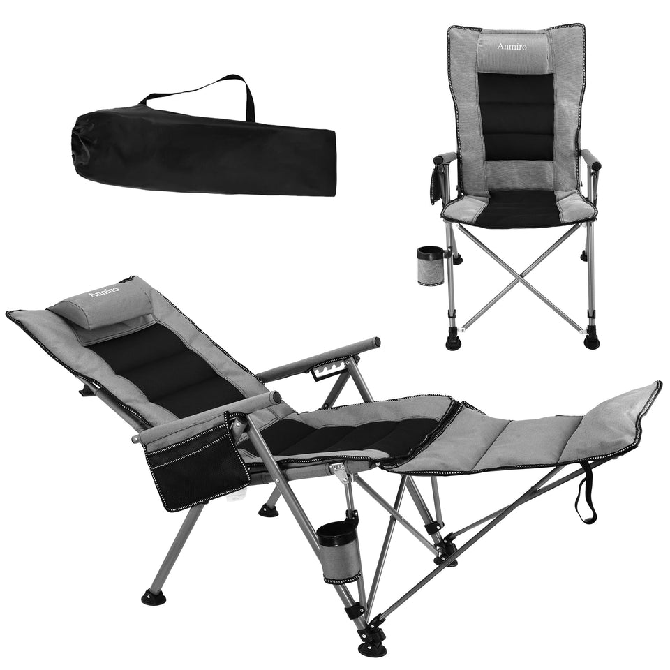 Anmiro folding chair with a sturdy frame for reliable outdoor seating