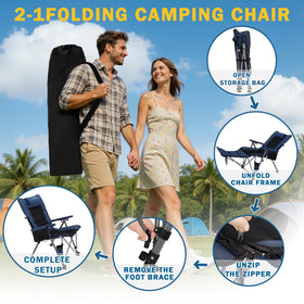 Anmiro chair folded compactly for travel and car storage