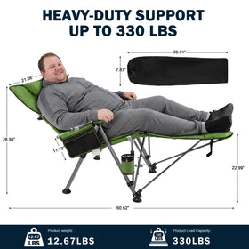 Anmiro chair with detachable footstool demonstrating versatility for full rest