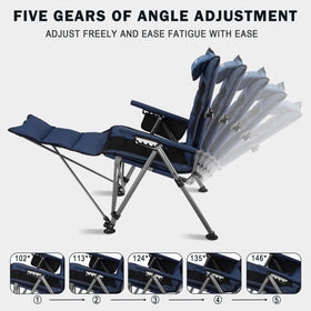 Anmiro chair with padded pillow for added comfort on camping trips