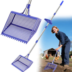 ANNDING Metal Pooper Scooper for large dogs, easy yard waste pickup.