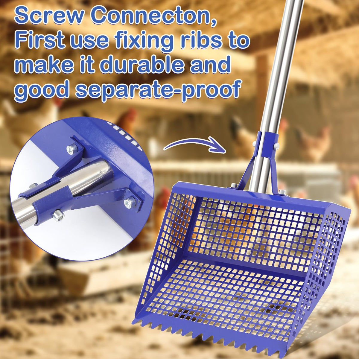 ANNDING Rust-proof stainless steel construction resists rust in wet conditions.