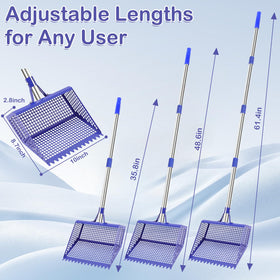 ANNDING Sifting shovel with slots for quick separation of waste.