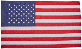 Annin Flagmakers American NYL-Glo 2.5x4 outdoors with sun-resistant colors.