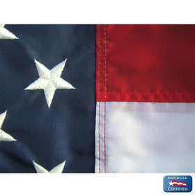 Annin Flagmakers flag features four-row stitching for durability.