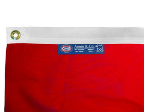 Annin Flagmakers nylon 200 denier material emphasizes durability in all weather conditions.