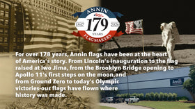 Annin Flagmakers ideal for daily outdoor display.
