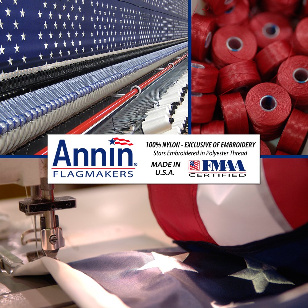 Annin Flagmakers SolarGuard dyes deliver vibrant colors.