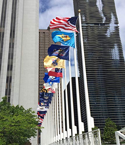 Annin Flagmakers Virginia flag ready for outdoor display on a flagpole.