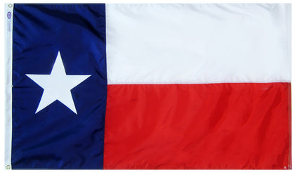 Annin Texas state flag with official design for outdoor display
