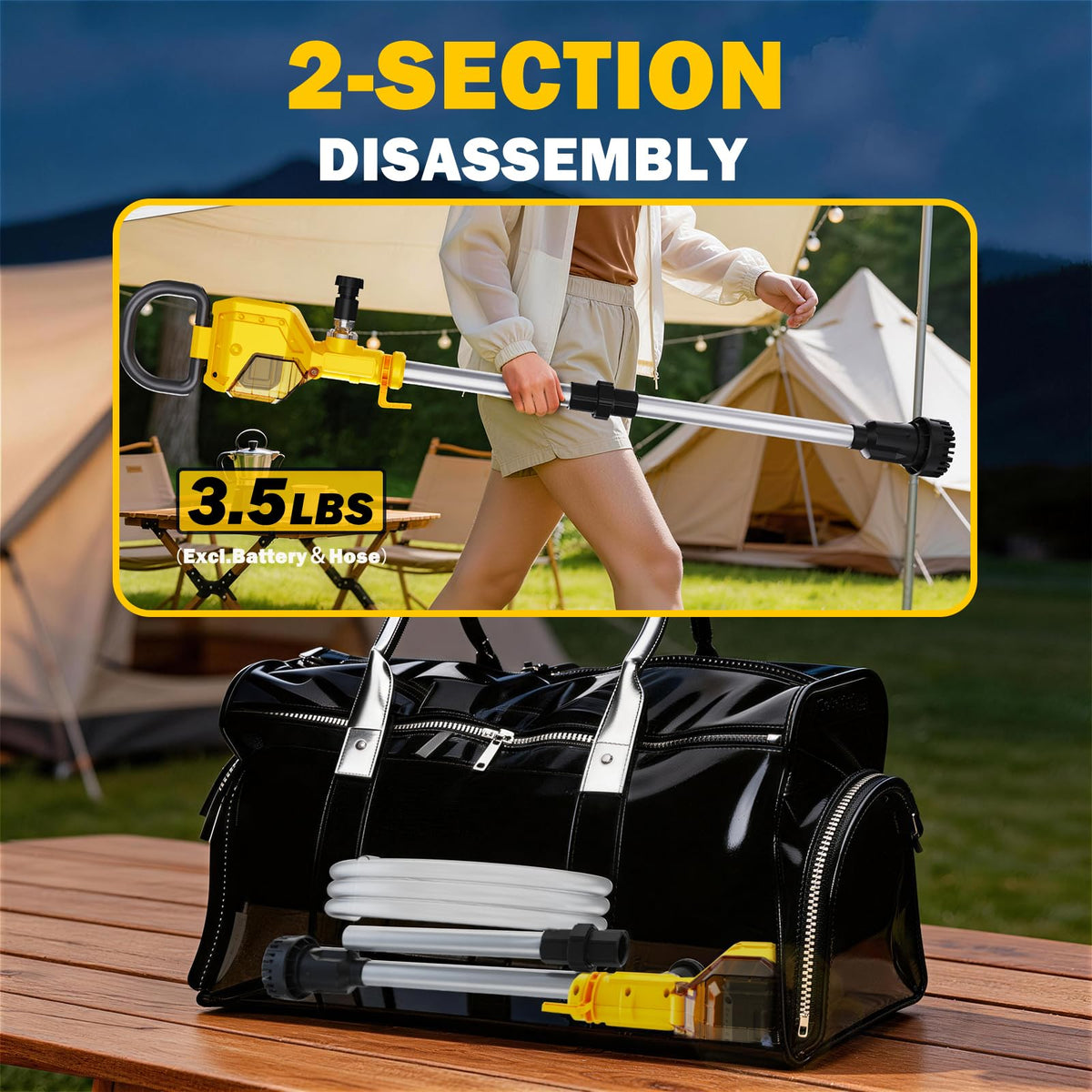 Annlook detachable sediment filter helps keep debris out for cleaner output.
