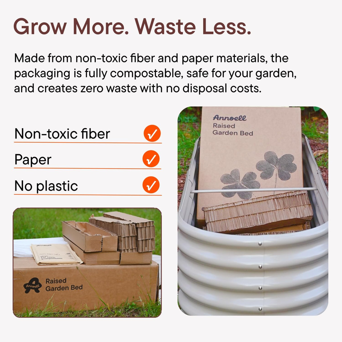 Annoell rounded-edge safety design showcases kid-friendly gardening edges