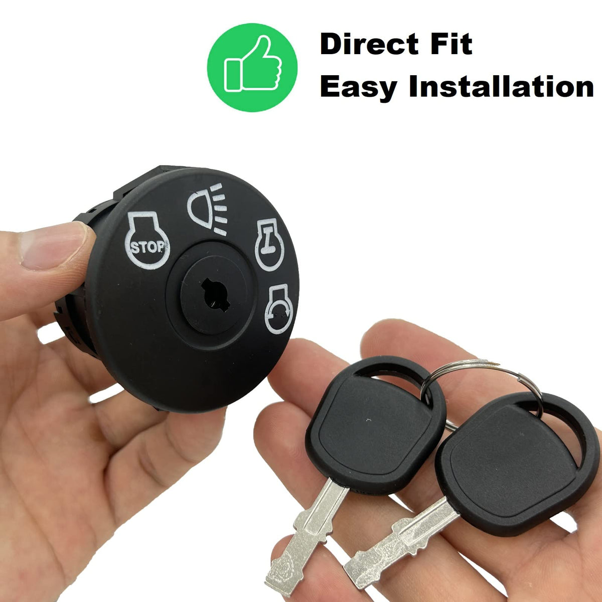 Annolai Gy20074 ignition switch with keys for quick start on any mower.