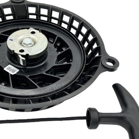 Annolai lawn mower starter assembly: all-in-one part with recoil components for quick starts.