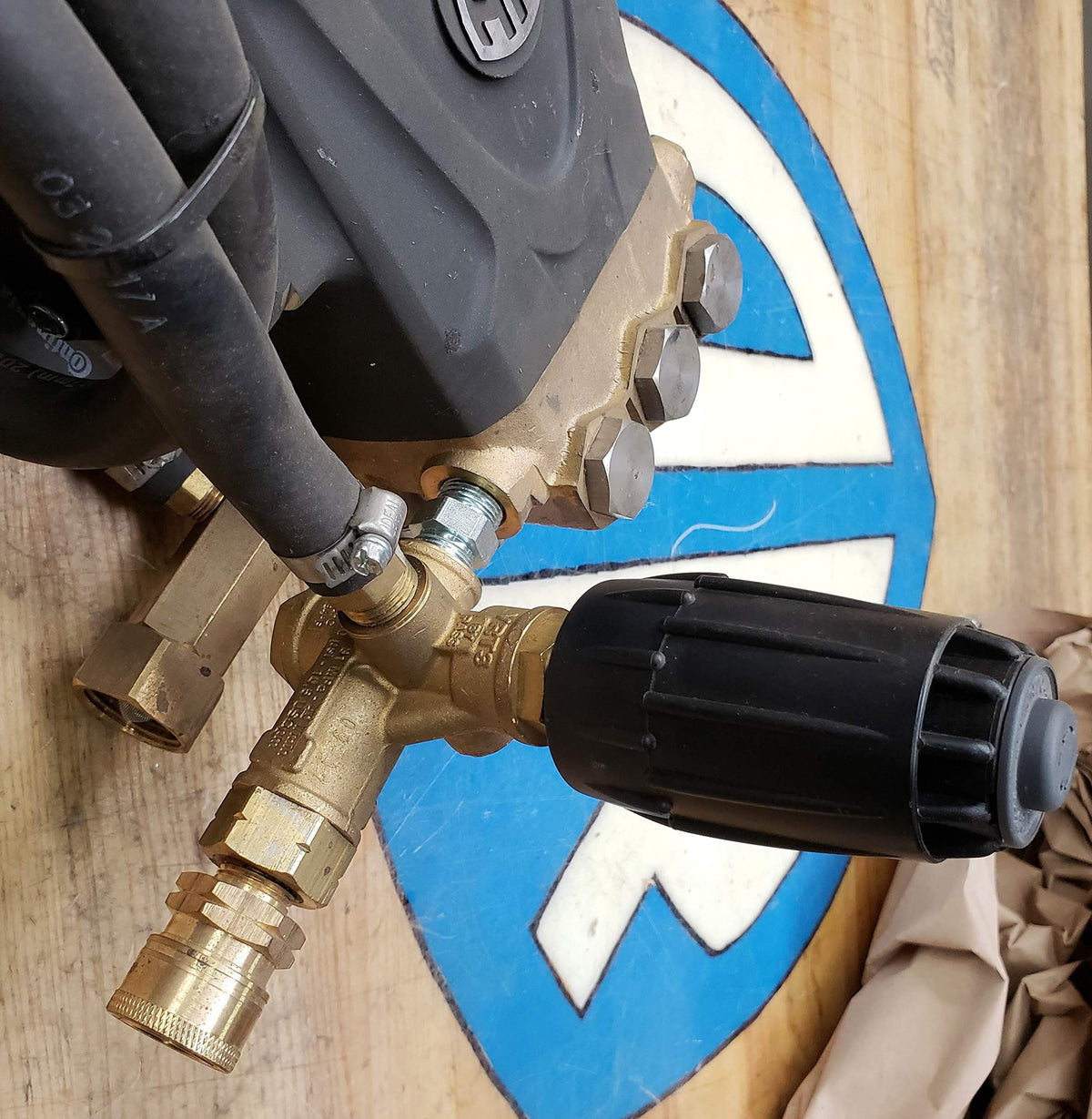 Annovi Reverberi VRT3-310EZ brass construction emphasizes durability for tough cleaning tasks
