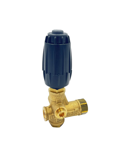 Annovi Reverberi VRT3-310EZ unloader brass body close-up for long-lasting high-pressure performance