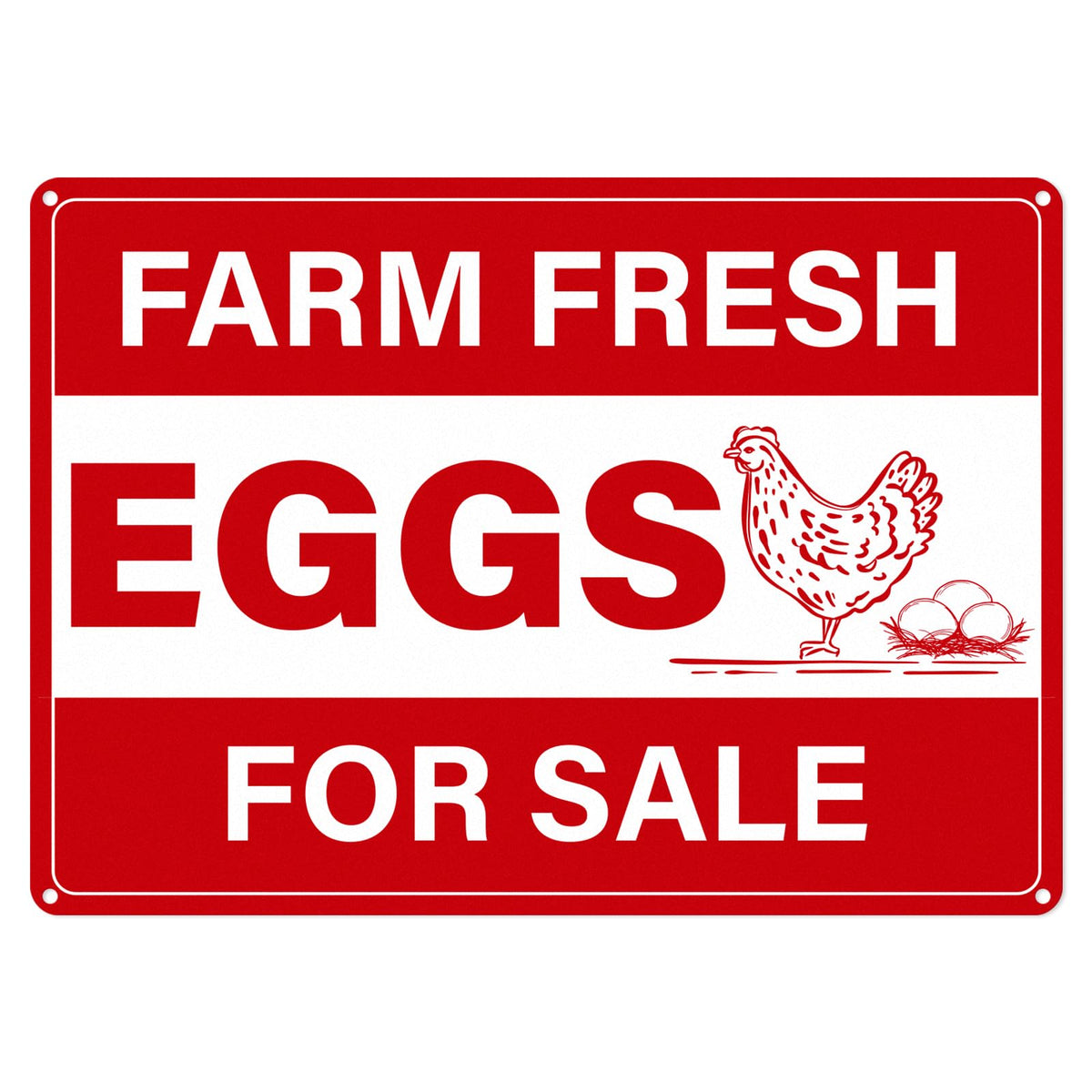 Anobell Farm Fresh Eggs Sign for Sale attracts local buyers at your farm gate